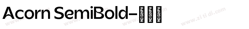 Acorn SemiBold字体转换